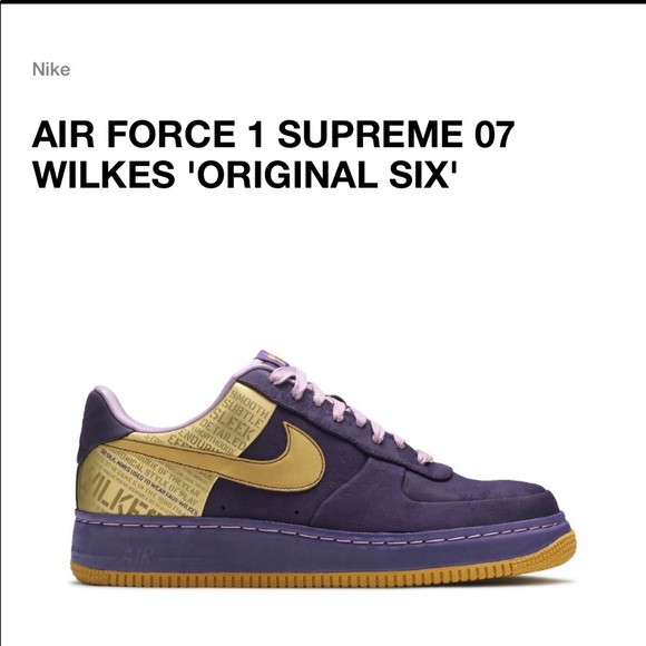 Air Force 1 Supreme 07 Wilkes - Picture 1 of 8